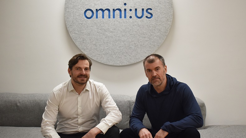 Thomas Hauschild (left), chief executive, and Chris Andrew, vice-president for sales, EMEA West, omni:us