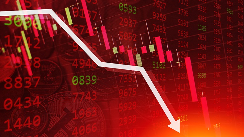 Stock market down (Quality Stock/Alamy Stock Photo)