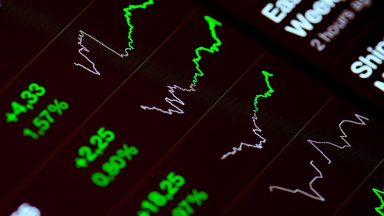 Stock market up (Anatoly Vartanov/Alamy Stock Photo)