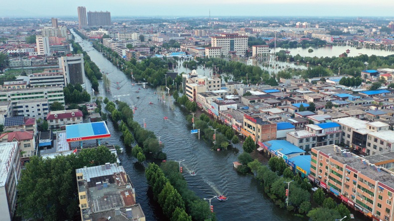 Henan, China flood (2021) (Li Jianan/Xinhua/Alamy Live News)