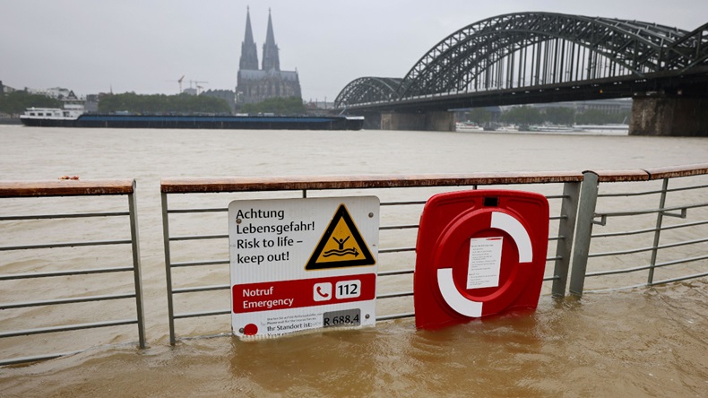 Germany flood ( Oliver Berg/dpa/Alamy Live News)