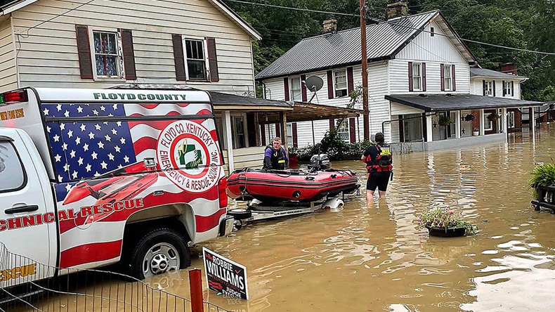 Kentucky flood (2022) (Floyd County Sheriff's Department/ZUMA Press Wire Service/Alamy Stock Photo)