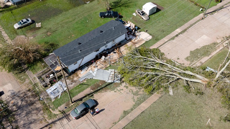 Hurricane Ida Louisiana damage (2021) (Nick Wagner/Xinhua/Alamy Live News)