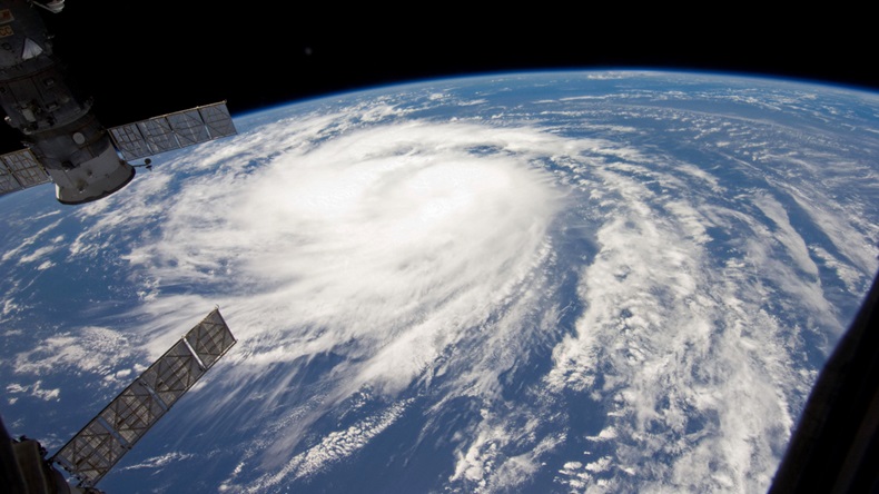 Hurricane from space (Nasa Archive/Alamy Stock Photo)