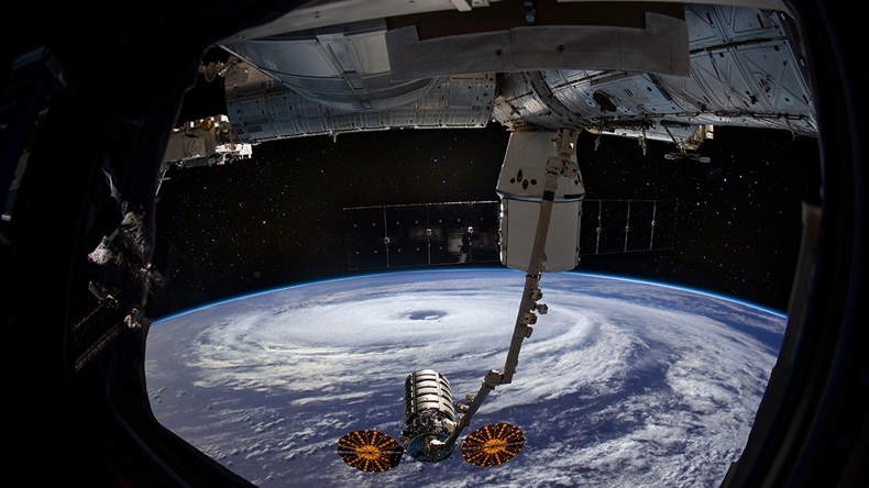 Hurricane from space (Elen/Alamy Stock Photo)