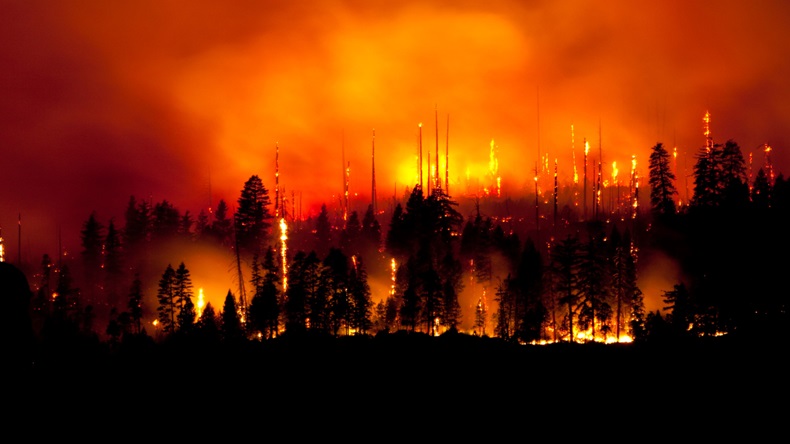 California wildfire (Kip Evans/Alamy Stock Photo)