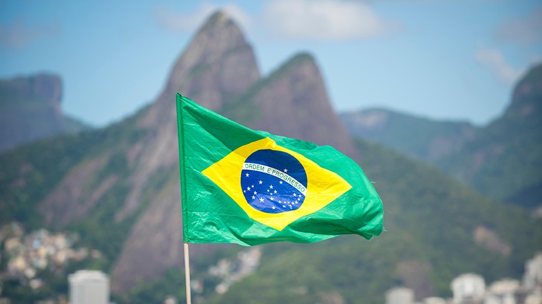 Brazil flag (Lazyllama/Alamy Stock Photo)