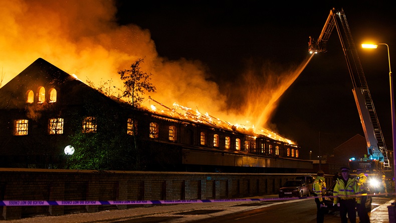 Building fire (Jonathan Thurlow/Alamy Stock Photo)