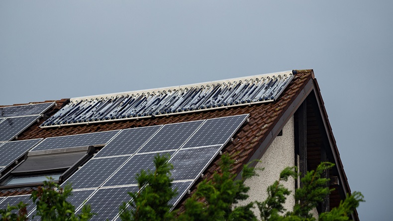 Damaged solar panel (Claudia Weinmann/Alamy Stock Photo)