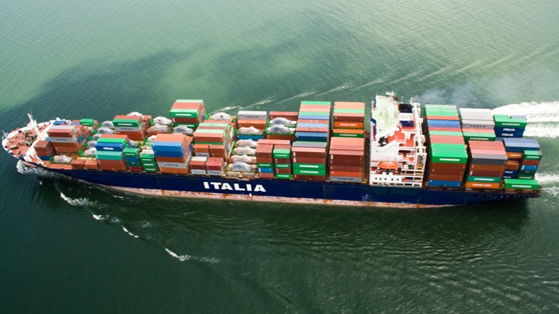 Cargo vessel (Leo Francini/Alamy Stock Photo)