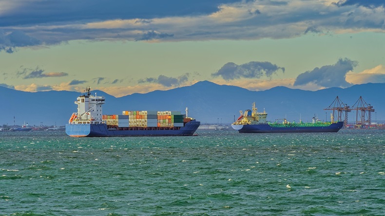 Cargo vessels (bestravelvideo/Alamy Stock Photo)