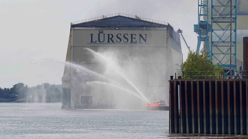 Lürssen shipyard fire (2018)