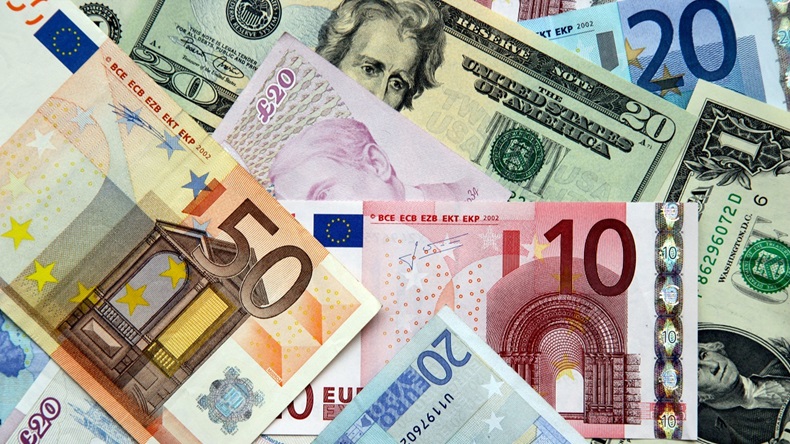 Euros and dollars (Purepix/Alamy Stock Photo)