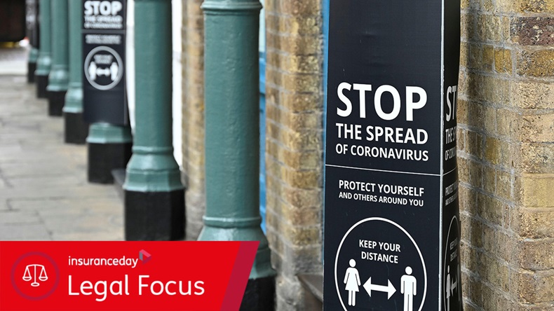 Coronavirus sign (Stevedigiphoto/Alamy Stock Photo)