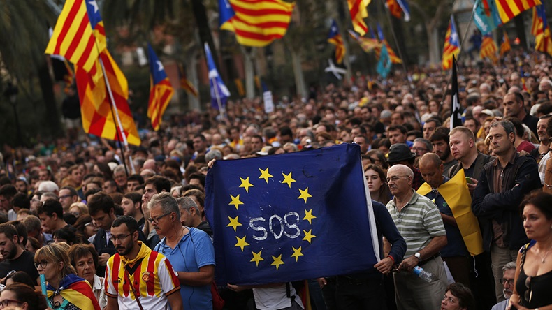 Catalan protest (