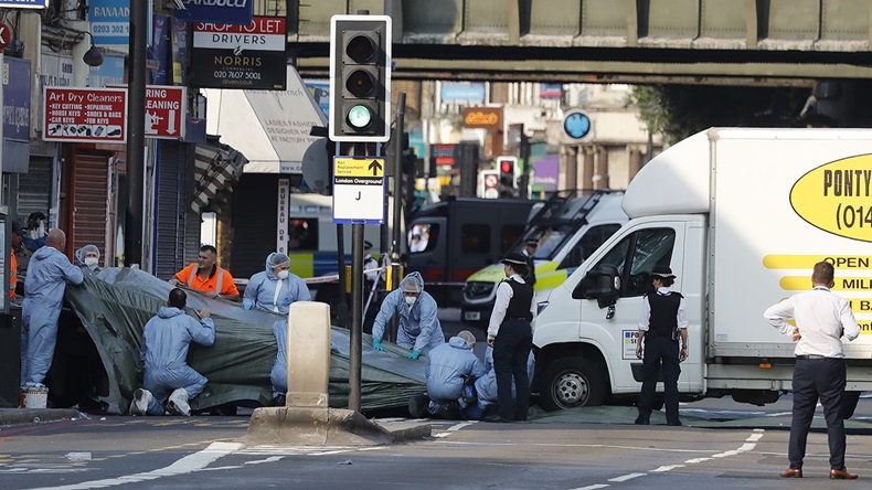 Finsbury Park mosque attack (Frank Augstein/AP)