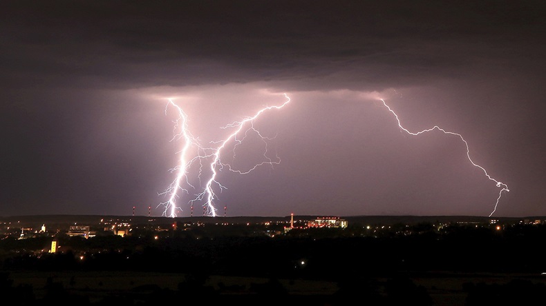Germany thunderstorm (Merzback/DPA via AP)