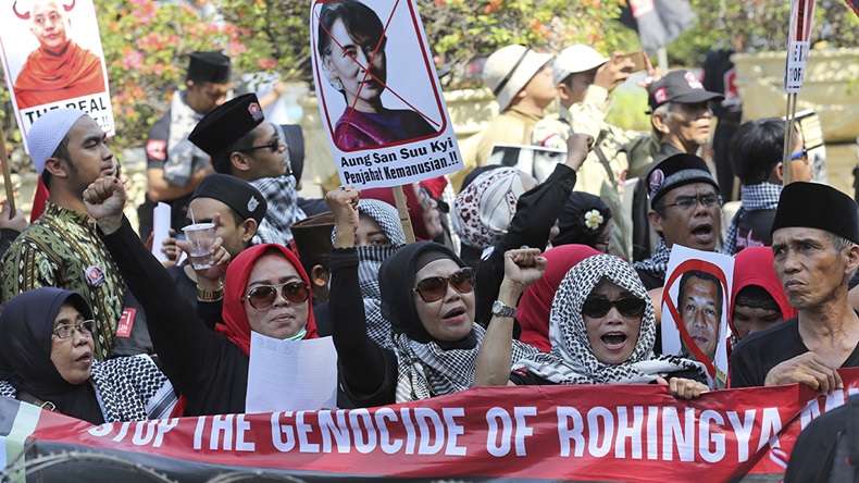 Indonesia protest (Tatan Syuflana/AP)