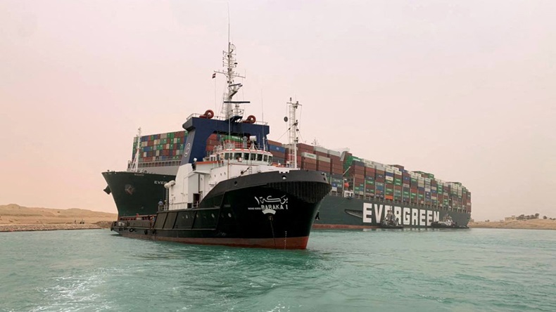 Ever Given (Suez Canal Authority/Handout/AFP via Getty Images)