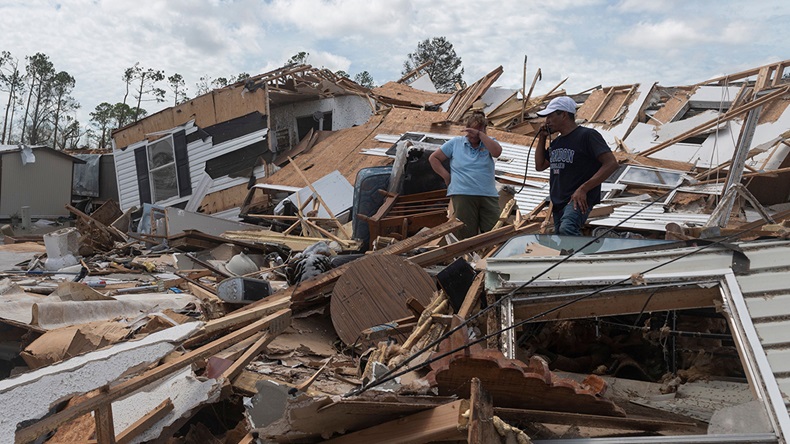 Hurricane Laura damage (Andrew Caballero-Reynolds/AFP via Getty Images)