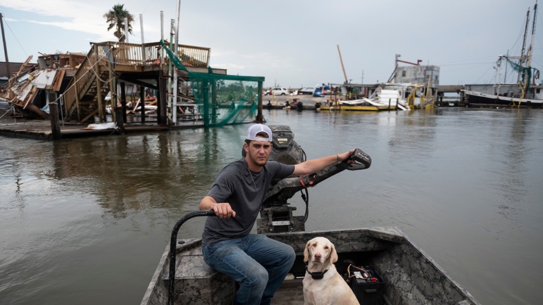 Hurricane Laura Louisiana damage (Andrew Caballero-Reynolds/AFP via Getty Images)