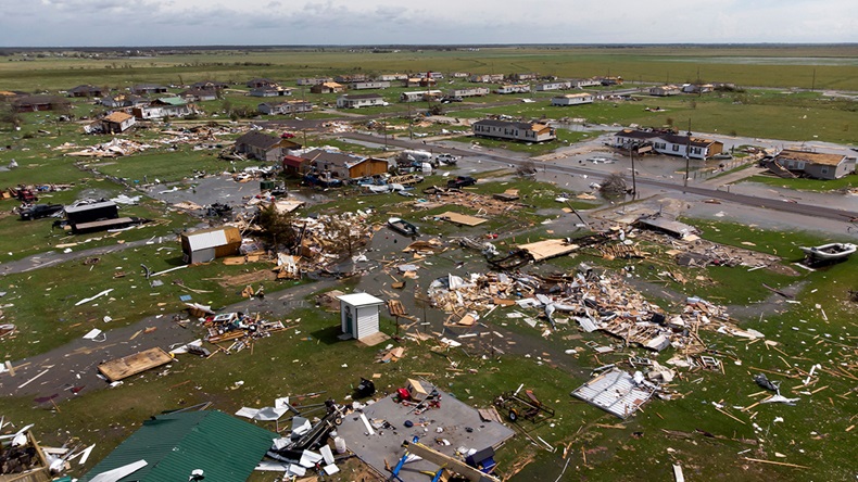 Hurricane Laura Louisiana damage (2020) (STRINGER/AFP via Getty Images)