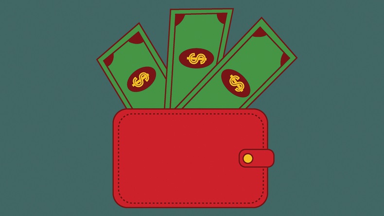 Dollars wallet (Lavazzamoon/Shutterstock.com)