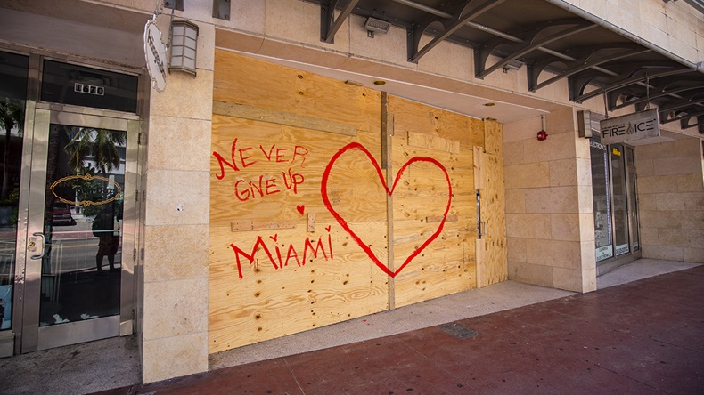 Miami boarded-up shop (Miami2you/Shutterstock.com)