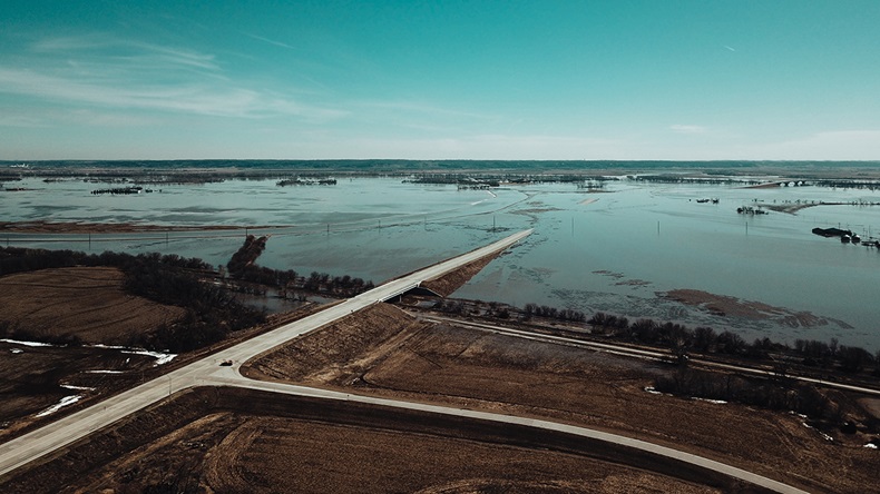 Bellevue, Nebraska flood (2019) (Aspects and Angles/Shutterstock.com)