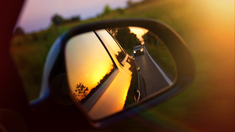 Rear-view mirror (Michal Staniewski/Shutterstock.com)