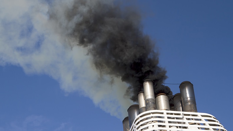 Ship emissions (Steve Cordory/Shutterstock.com)