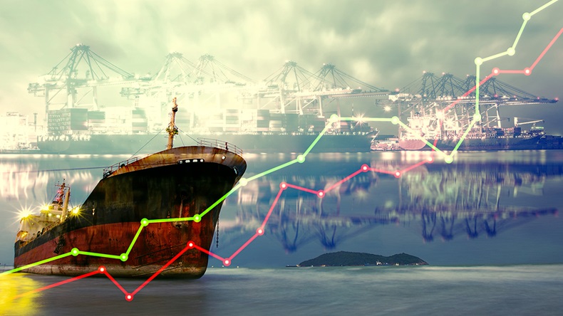 Ship stock markets (Kanok Sulaiman/Shutterstock.com)