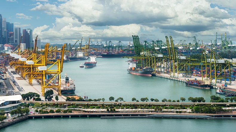 Singapore port (Prasit Rodphan/Shutterstock.com)
