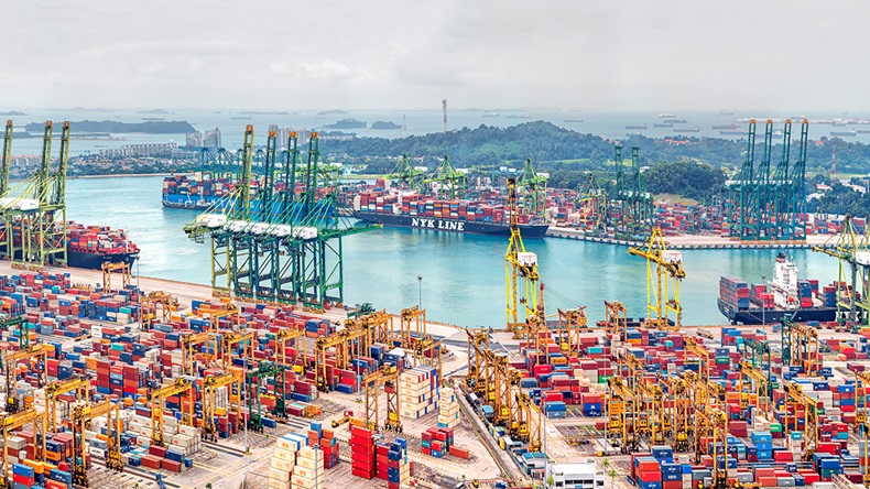 Singapore port (Maytal/Shutterstock.com)