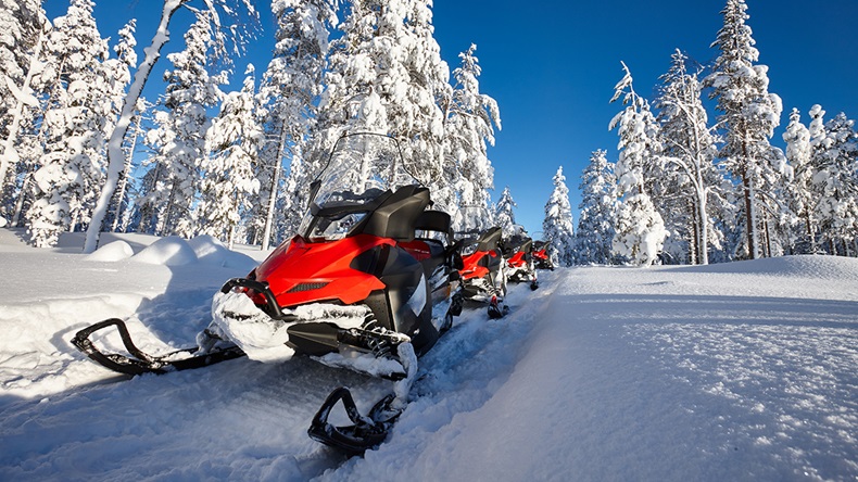 Snowmobiles (kobeza/Shutterstock.com)