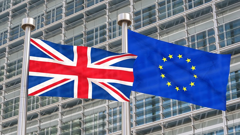 UK EU flags (Marc Bruxelle/Shutterstock.com)