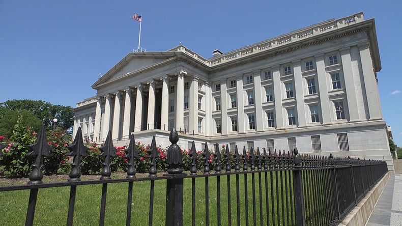 US Department of the Treasury building (bakdc/Shutterstock.com)
