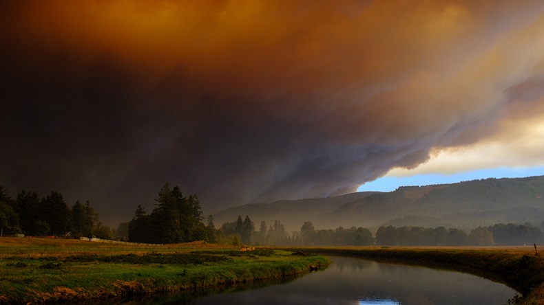 Washington McKenzie River fire (2020) (J Robert Williams/Shutterstock.com)
