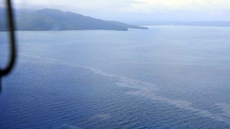 Philippine Coast Guard Marine Environmental Protection Unit has observed thick, black oil